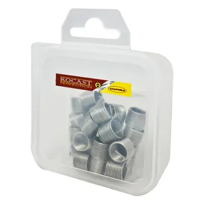 Inserto Postiço Curto em Aço Inox M7x1 25 Peças Rocast